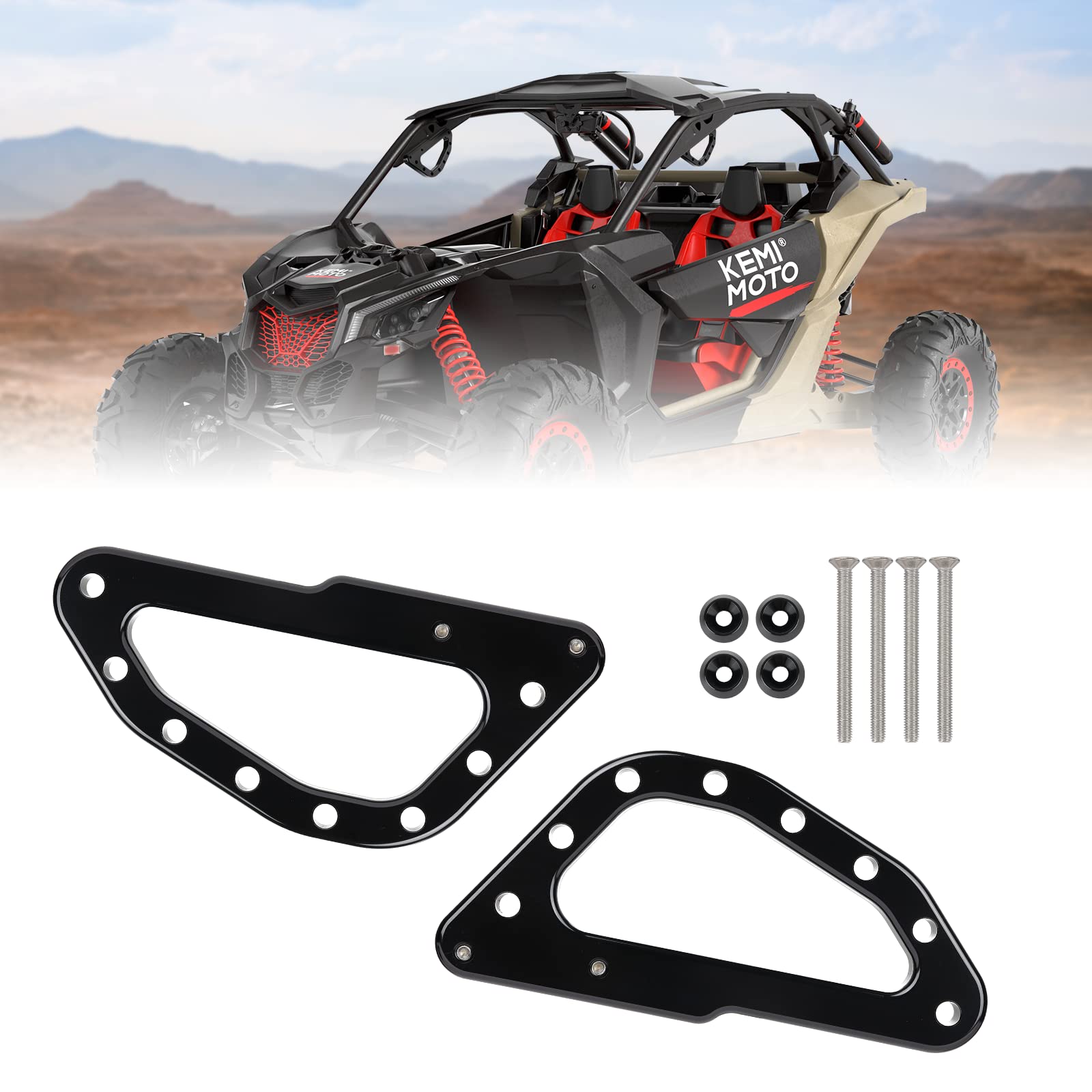 2017-2024 Can Am Maverick X3/Maverick X3 Max Anodized Black Pillar Gra Pull Handle Grip Kit 80302003 492176 2017-2024 Can Am Maverick X3/Maverick X3 Max Anodized Black Pillar Gra Pull Handle Grip Kit 80302003 492176