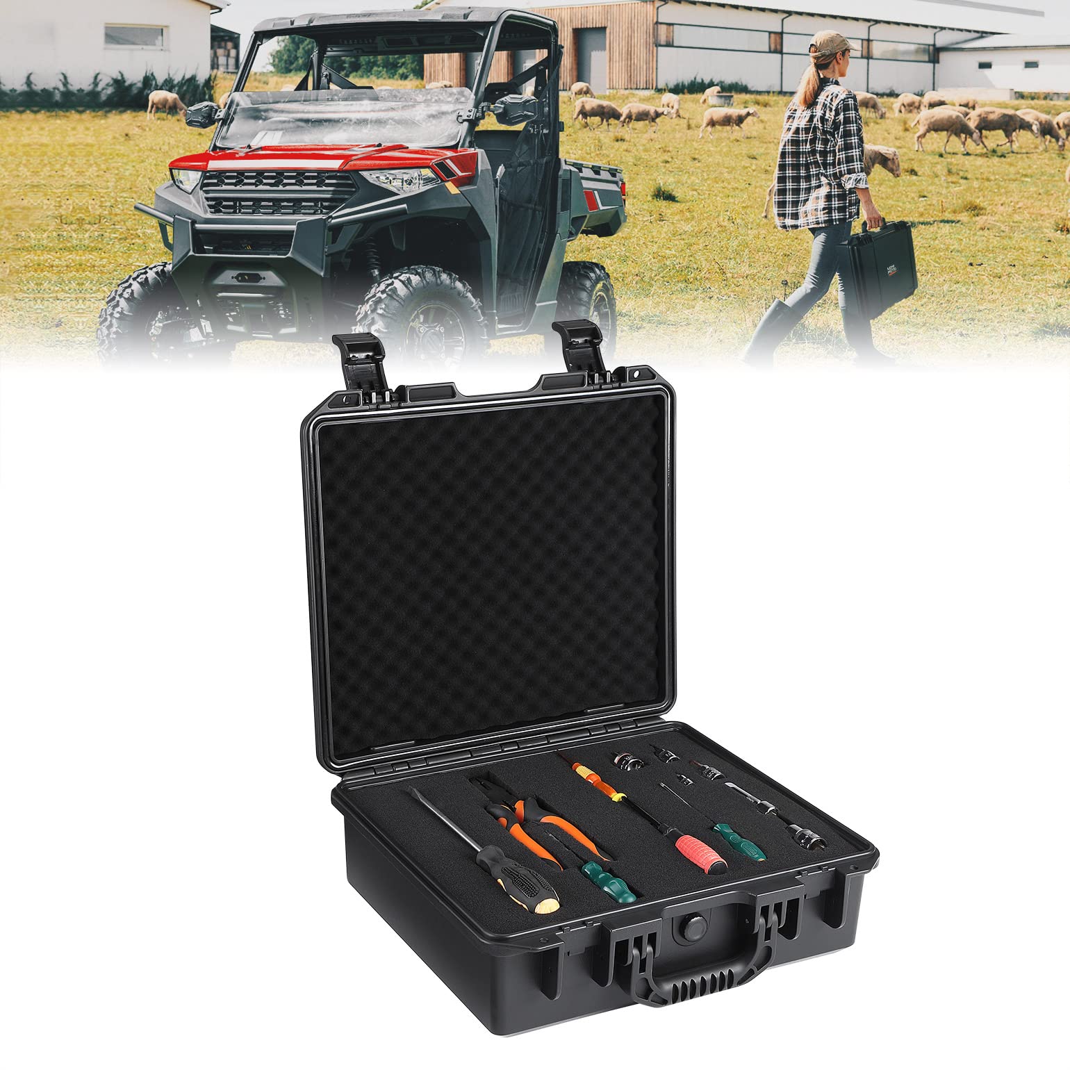UTV Tool Box for Polaris Ranger Kemimoto