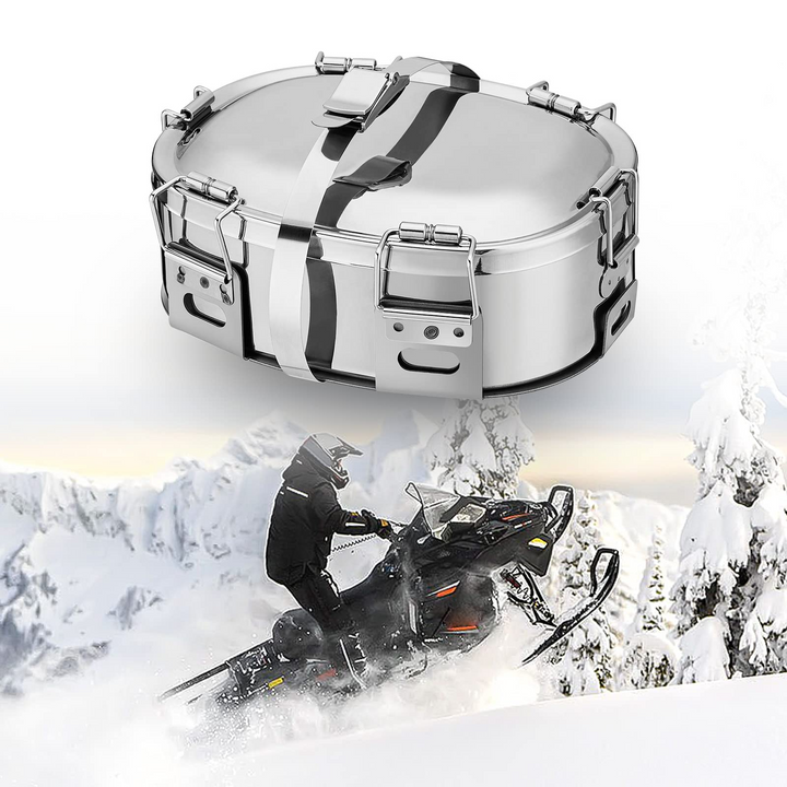 Snowmobile Food Warmer Stainless Muffler Exhaust Cooker Fit Arctic Cat Polaris UTV ATV Motorcycle - Kemimoto