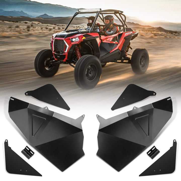 Lower Door Panel Inserts, 60" Aluminum Bottom Doors Fit Polaris RZR 2015-2023 - Kemimoto