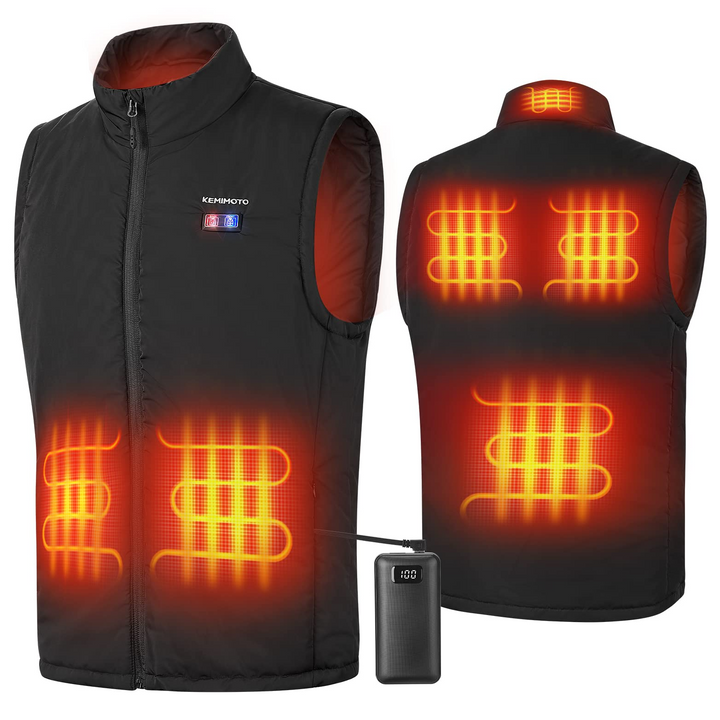 Classic Heated Vest Black - Kemimoto