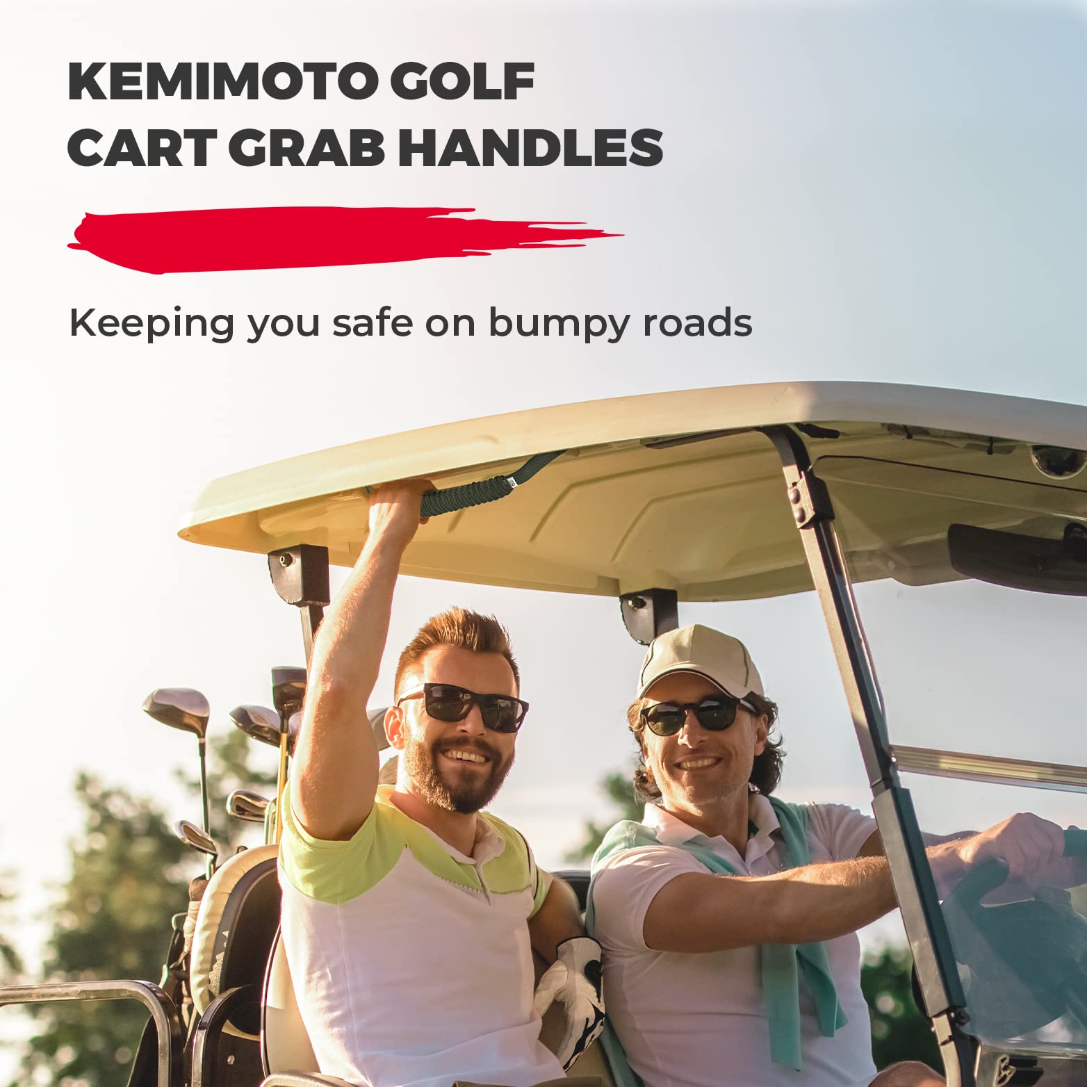 Golf Cart Grab Handles Fit EZGO Kemimoto