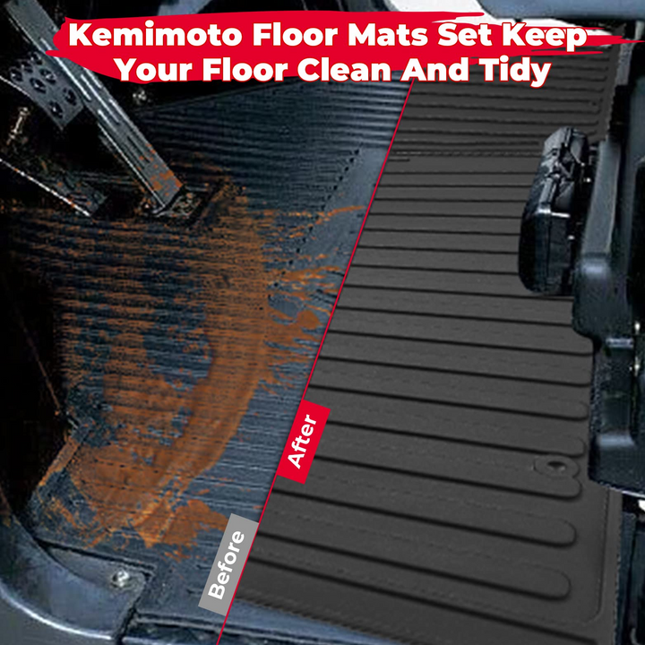 Floor Mats Fit Kawasaki Mule PRO-MX EPS - Kemimoto