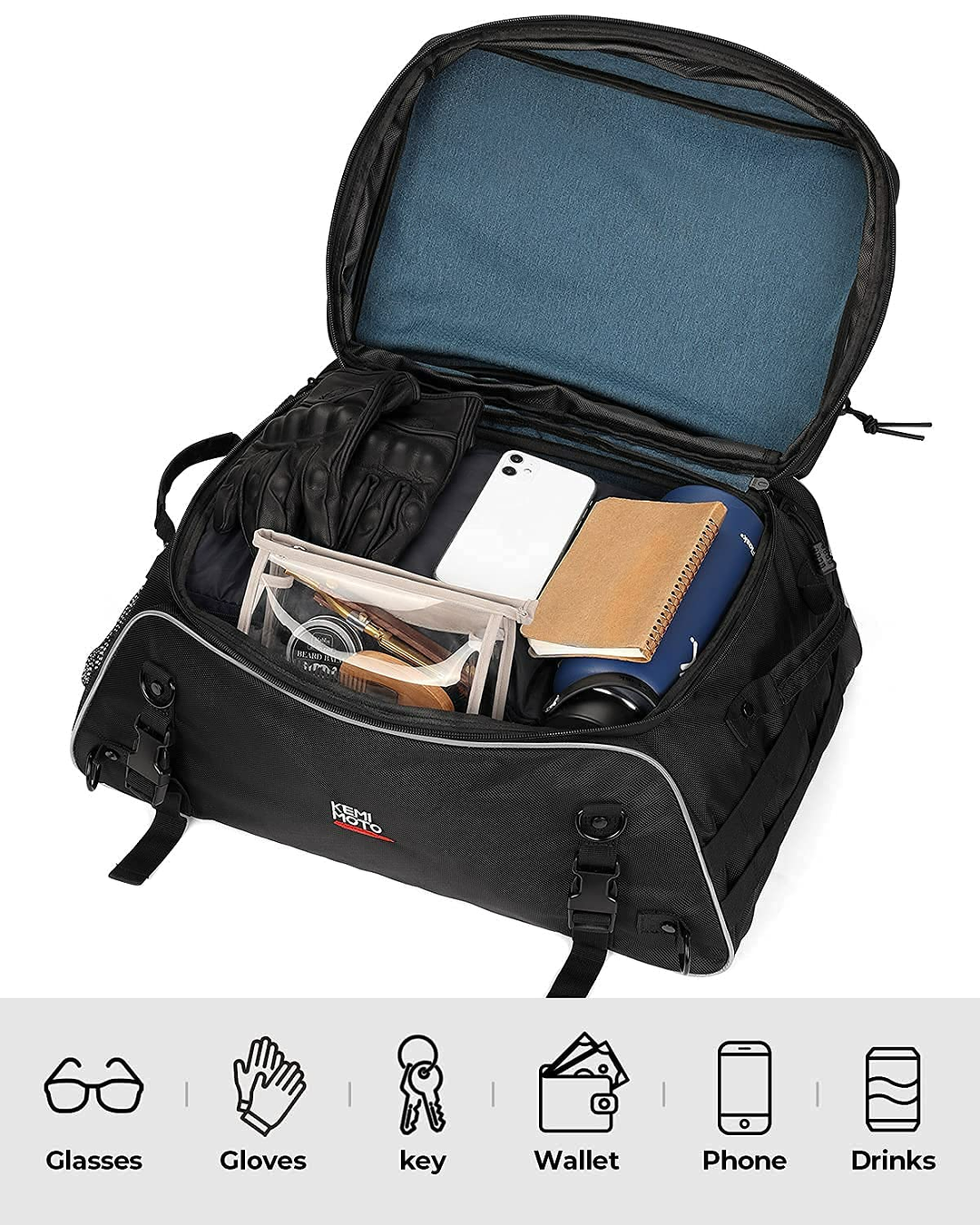 Motorcycle luggage rack trunk on sale