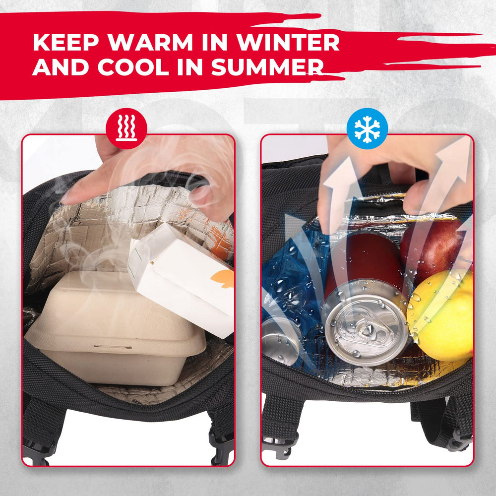 ATV Motorcycle Saddle Tank Bag with Cooler Luggage Fit Sportsman Scrambler Fourtrax Grizzly Cforce - Kemimoto