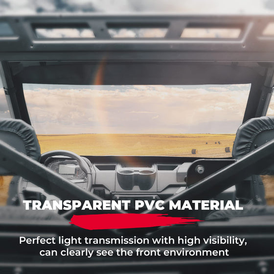 Front Windshield Compatible with Ranger XP 1000 / Crew - Kemimoto