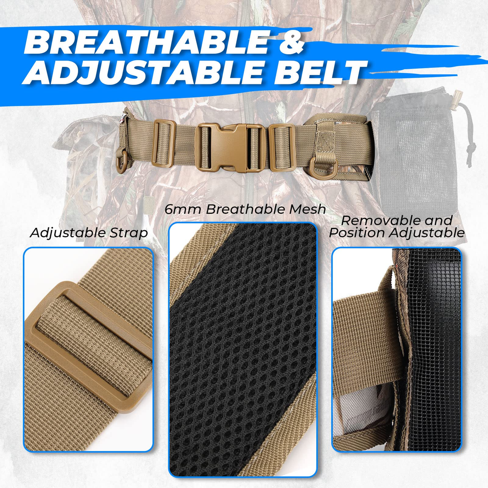 Camo Dove Belt with Game Pouch Shell Bottle Bags - Kemimoto