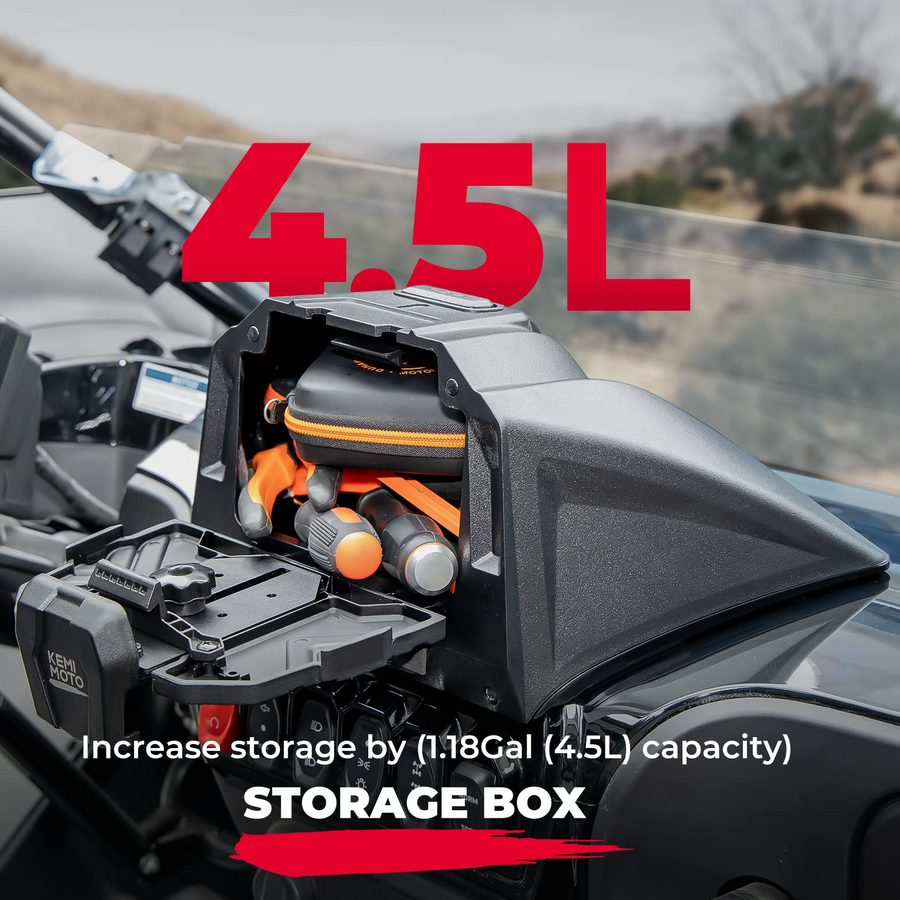 Cam Am Maverick X3 Accessories KEMIMOTO UTV Door Bags With Knee Pad For Can-Am Maverick X3 2017-2025 – 2pc Set, Black, 1680D Nylon Can Am Maverick Accessories 2017 - Foto 5