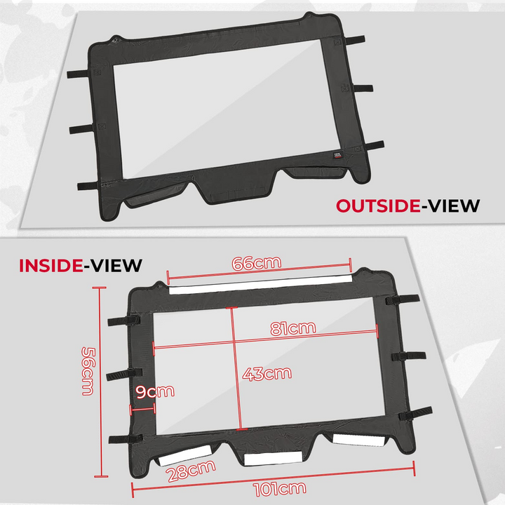 Upgrate UTV Front Soft Clear Windshield Fit 2019+ Polaris RZR XP 1000/ XP 4 1000 - Kemimoto