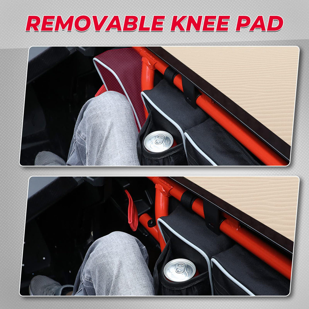 Storage Bags with Removable Knee Pad for Can Am X3
