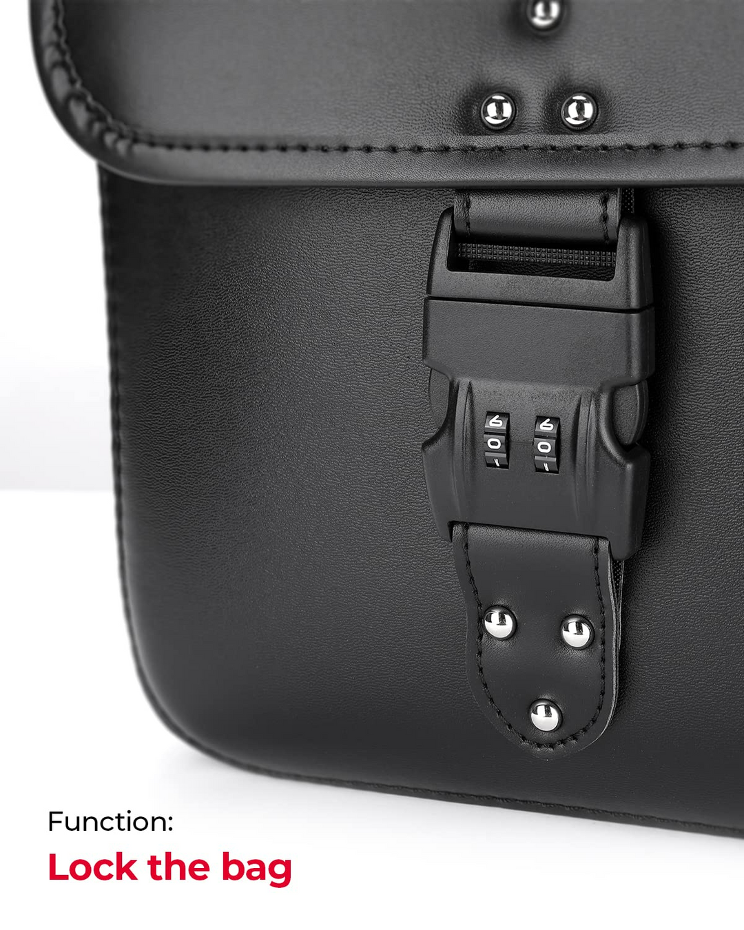 14L PU Leather Saddlebags with Lock for Harley Kemimoto