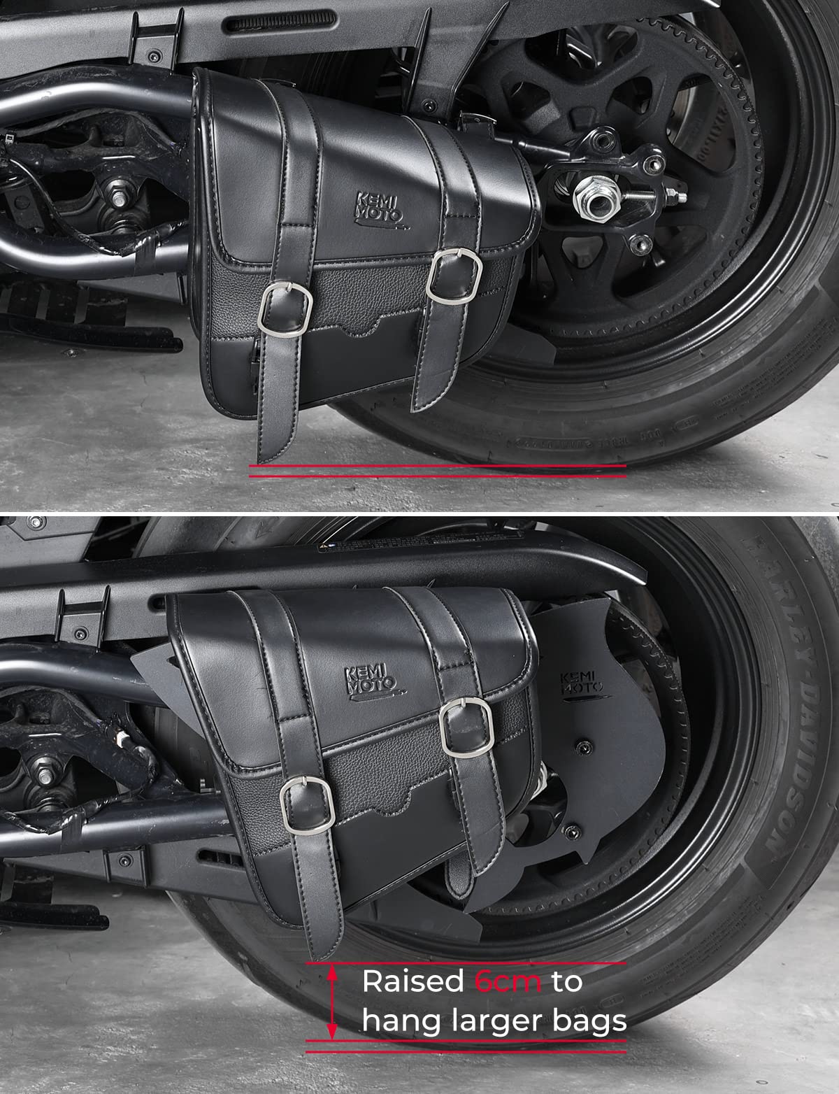 Motorcycle Swingarm Bag Bracket Mount Kit Fit Sportster S 2021-2023 - Kemimoto