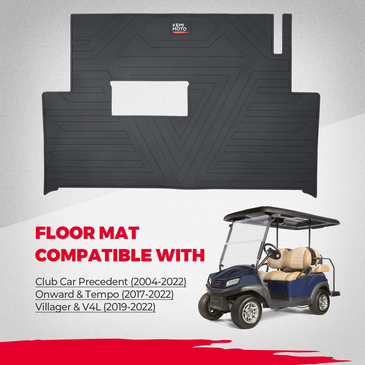Golf Cart Floor Mat Fit For Club Car 2004-2023 - Kemimoto