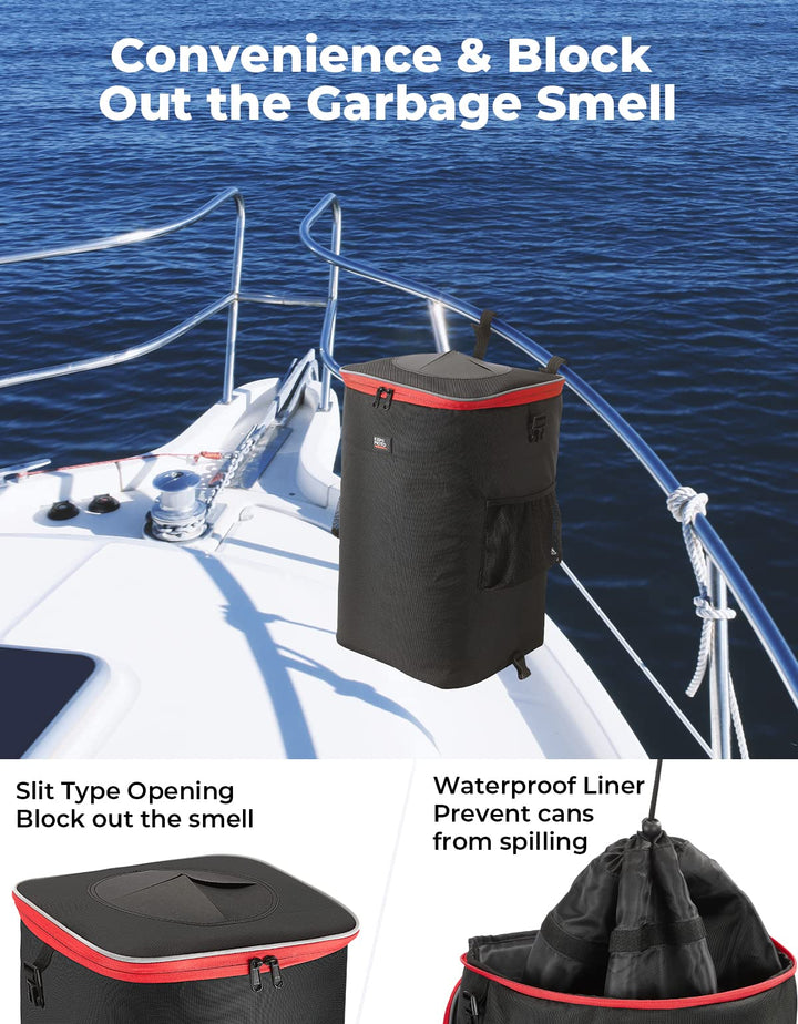 Portable Trash Can, Reusable Trash Bag For Boat - Kemimoto