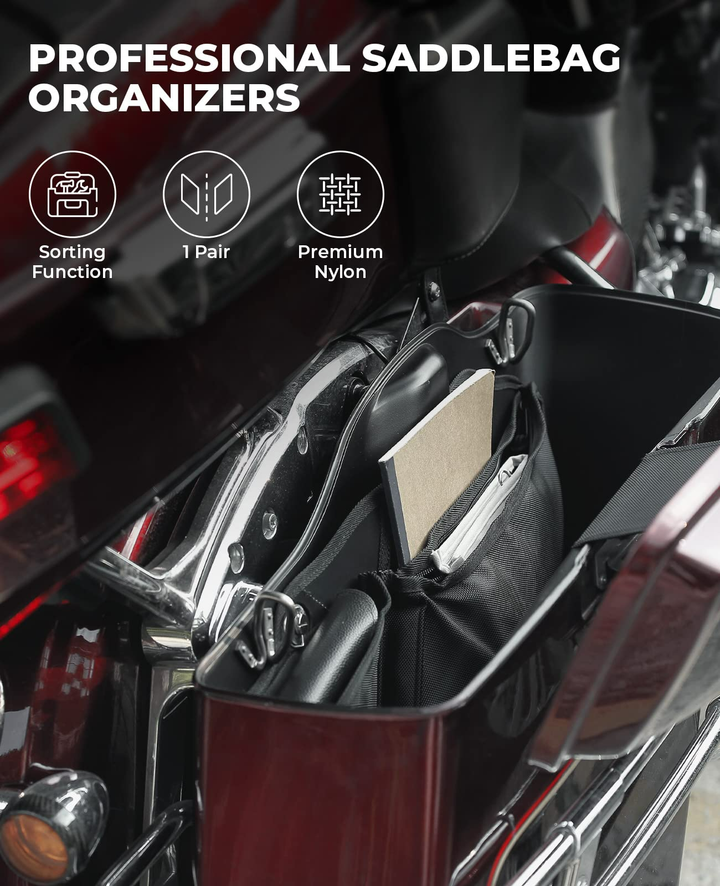 Harley Saddlebag Organizers 2 Pack - Kemimoto