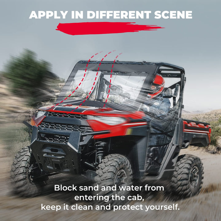 Front Windshield Compatible with Ranger XP 1000 / Crew - Kemimoto