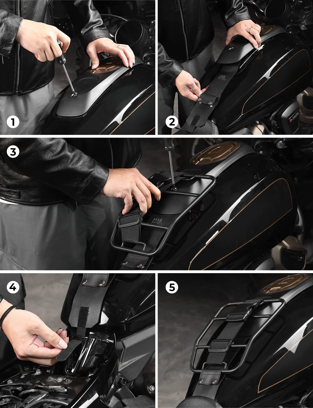 Motorcycle Tank Luggage Rack Fit Sportster S RH1250 2021-2023 - Kemimoto