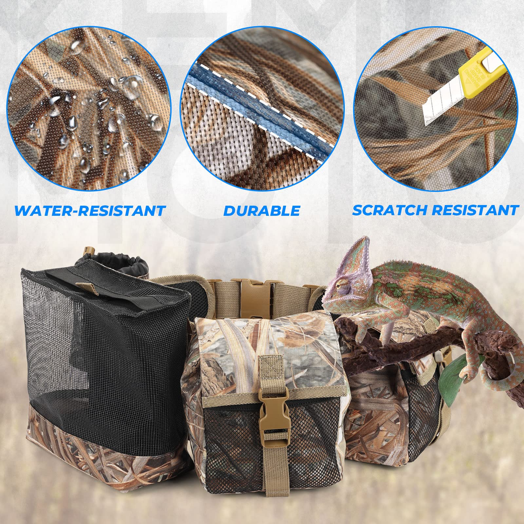 Camo Dove Belt with Game Pouch Shell Bottle Bags - Kemimoto
