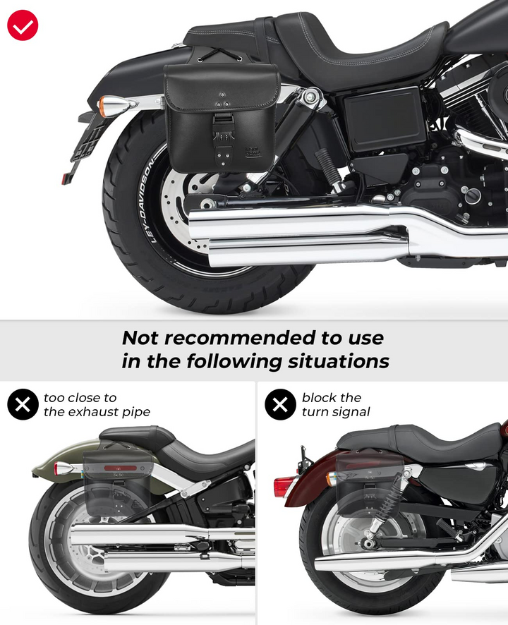 Harley Motorcycle Saddlebags With Lock - Kemimoto