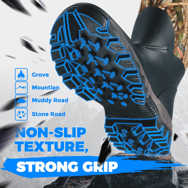 Hunting Waterproof Rubber Boots - Kemimoto