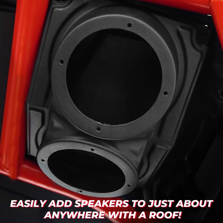 ATV/UTV/Cart Overhead Roof Mount Speaker Pods Enclosure 6.5inch - Kemimoto