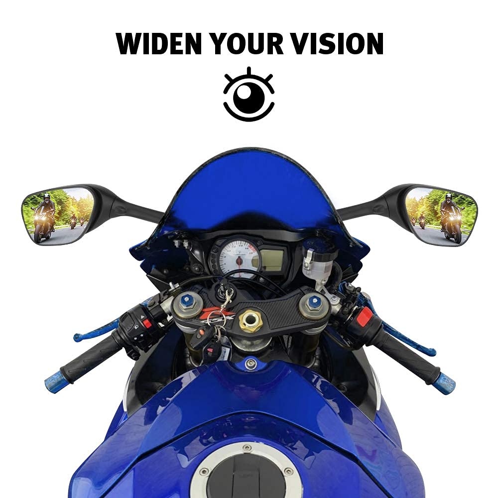 Motorcycle LED Turn Signal Side Mirrors Fit For Suzuki GSXR600 - Foto 5