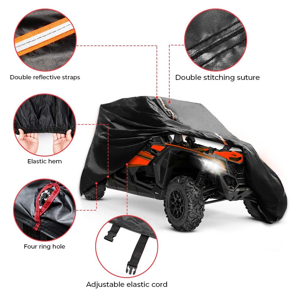 UTV Cover 4-Seater Fit Can Am Maverick X3 Max / RZR 1000 Pro 4 - Kemimoto