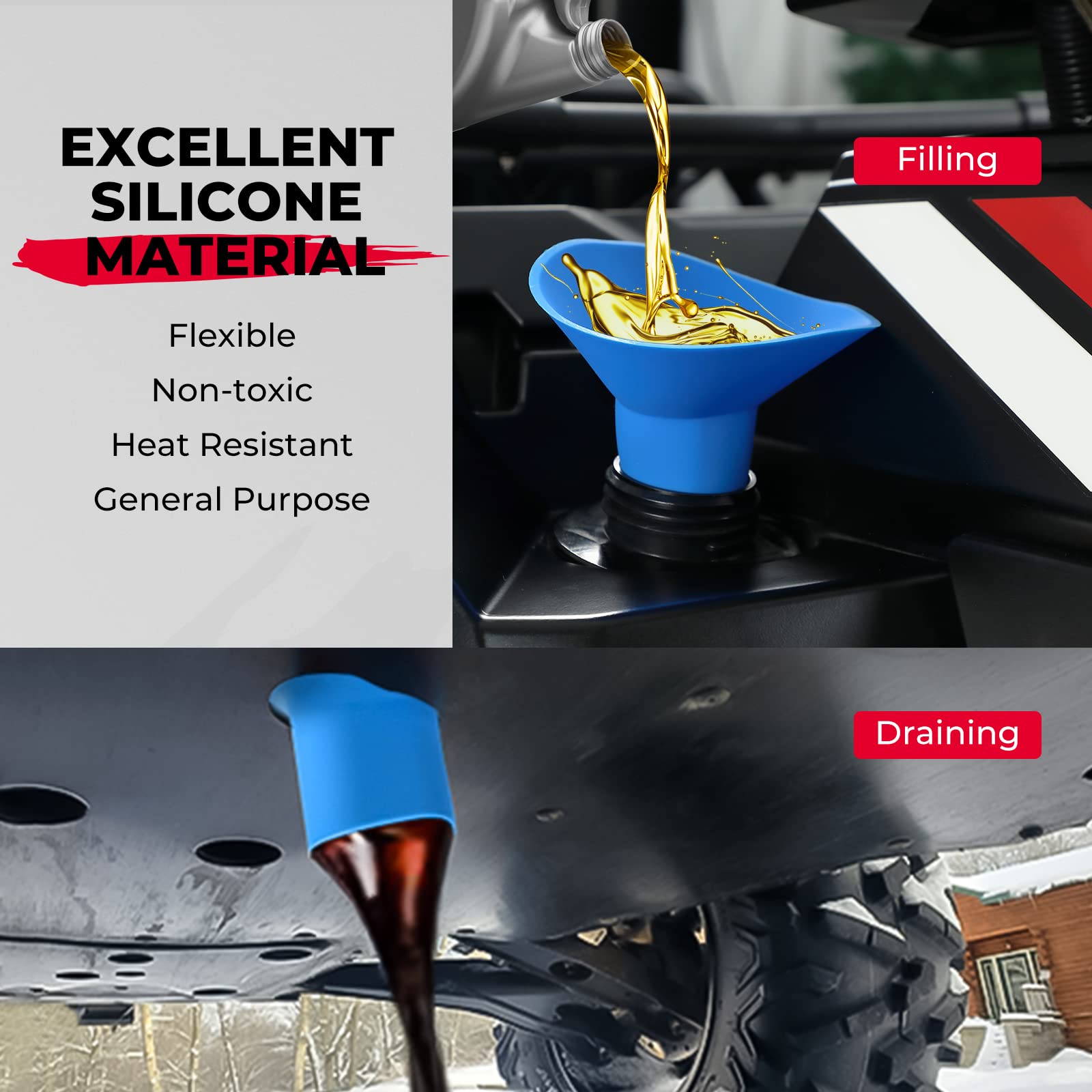 Canam X3 Oil Change Funnel Kemimoto