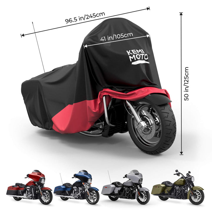 Motorcycle Cover for Touring Models Road King Street Glide Road Glide - Kemimoto