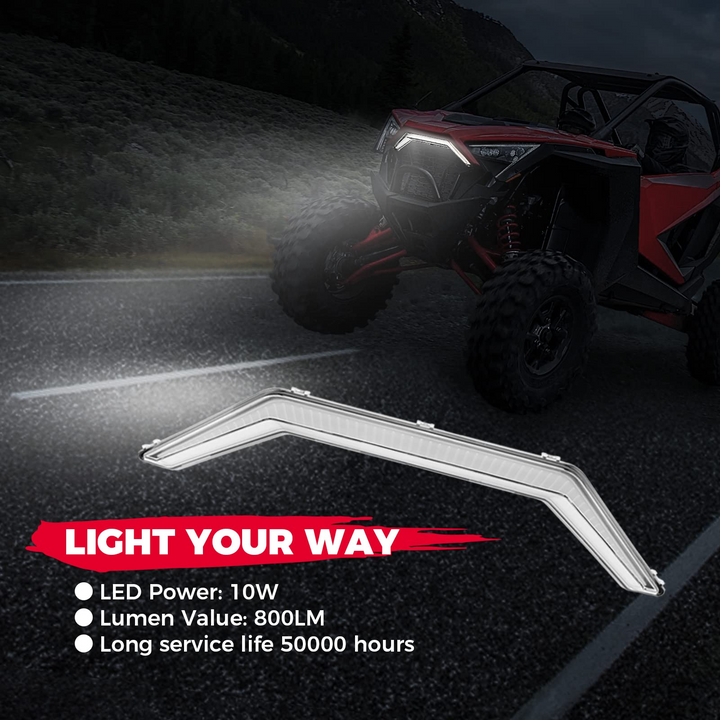 Polaris RZR PRO XP Turn Signal Light, LED Center Grill Fang Light - Kemimoto