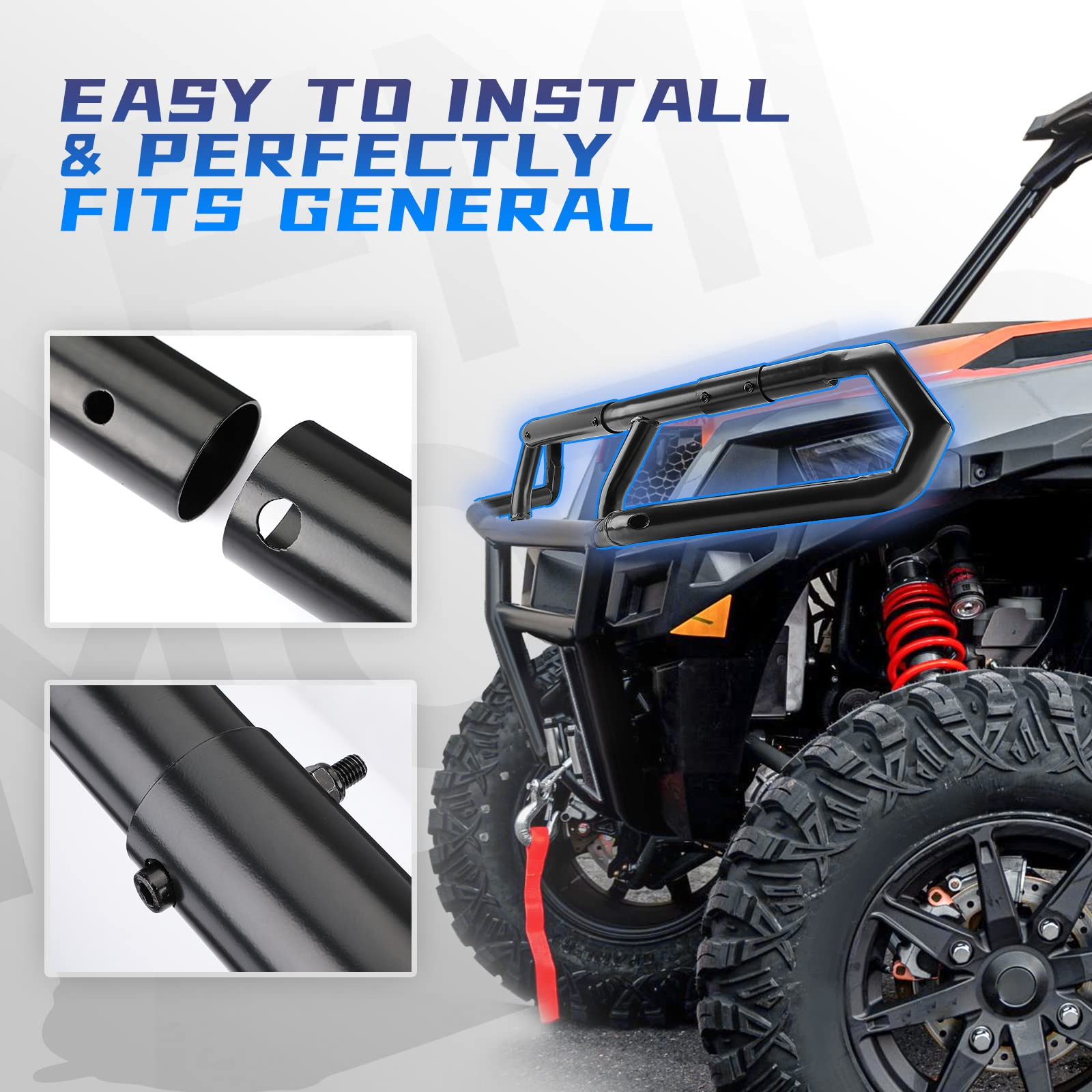 Front Upper Bumper Fit Polaris General XP 1000 / 4 1000 - Kemimoto