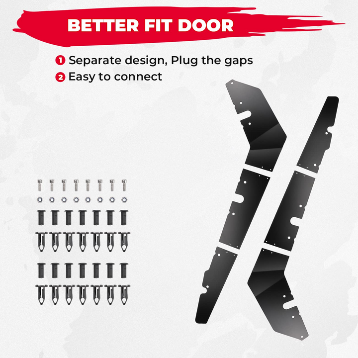 Lower Door Panels Insert Kit Fit Polaris RZR 2020-2023 - Kemimoto