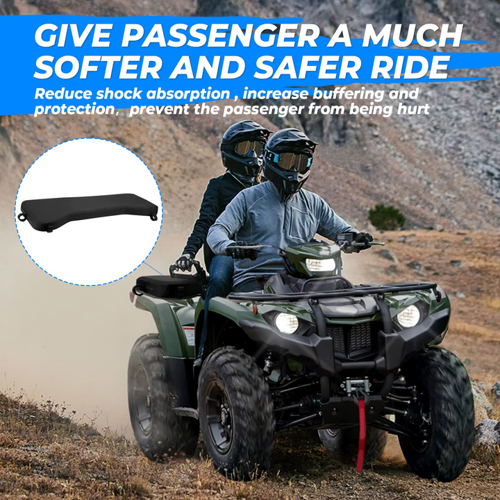 ATV Rack Pad, Four Wheeler Rack Seat Cushion for Passenger - Kemimoto