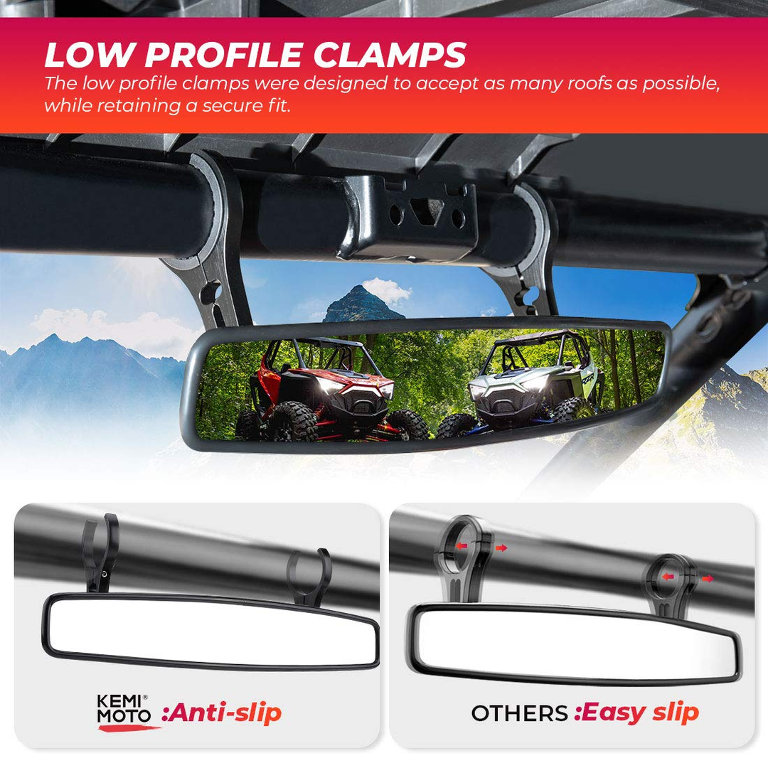 rear view mirror 1.75インジラ2インチUTVリアーチェットLEDロックライト付きPolaris Rzr Can-Am用品 -  オリジナルのタイトルを