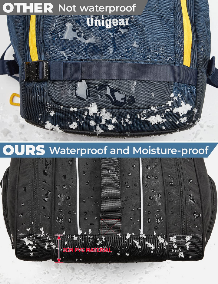 Ski Boot Bag, Waterproof Snowproof Skiing and Snowboarding Travel Luggage - Kemimoto
