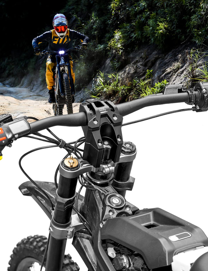 Direct Mount Riser Stem Fit Surron Light Bee X Segway X160 X260 Electric Dirt Bike - Kemimoto
