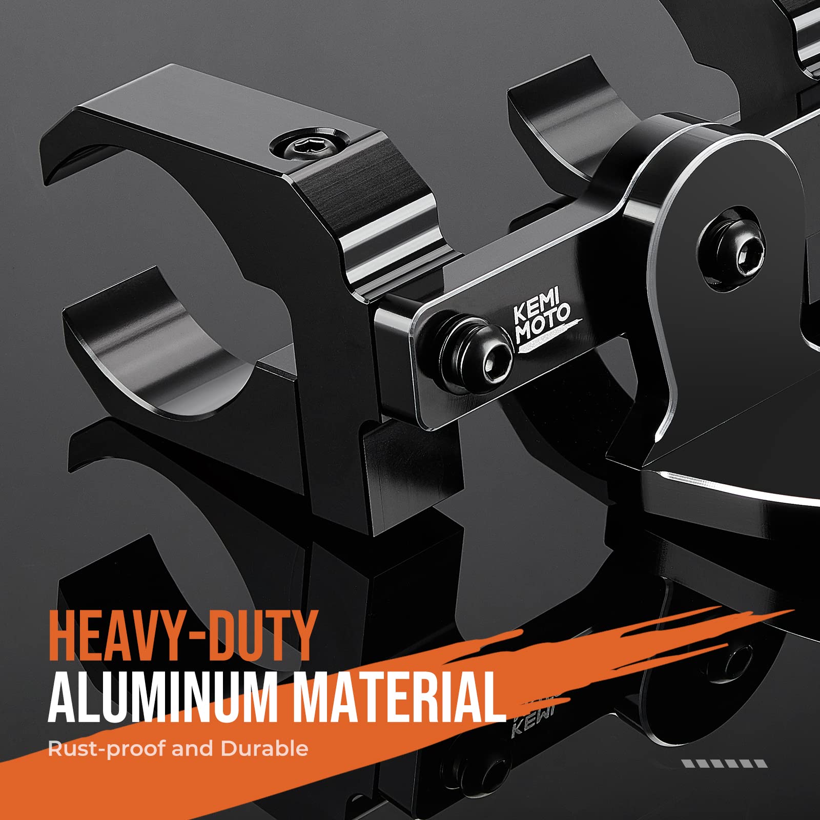 Aluminum UTV Whip Light Mount Bracket for 1.5 to 2