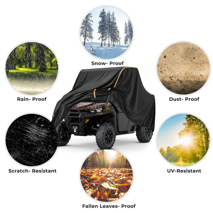 All-Weather Protection UTV Cover For Defender, Ranger, Commander - Kemimoto