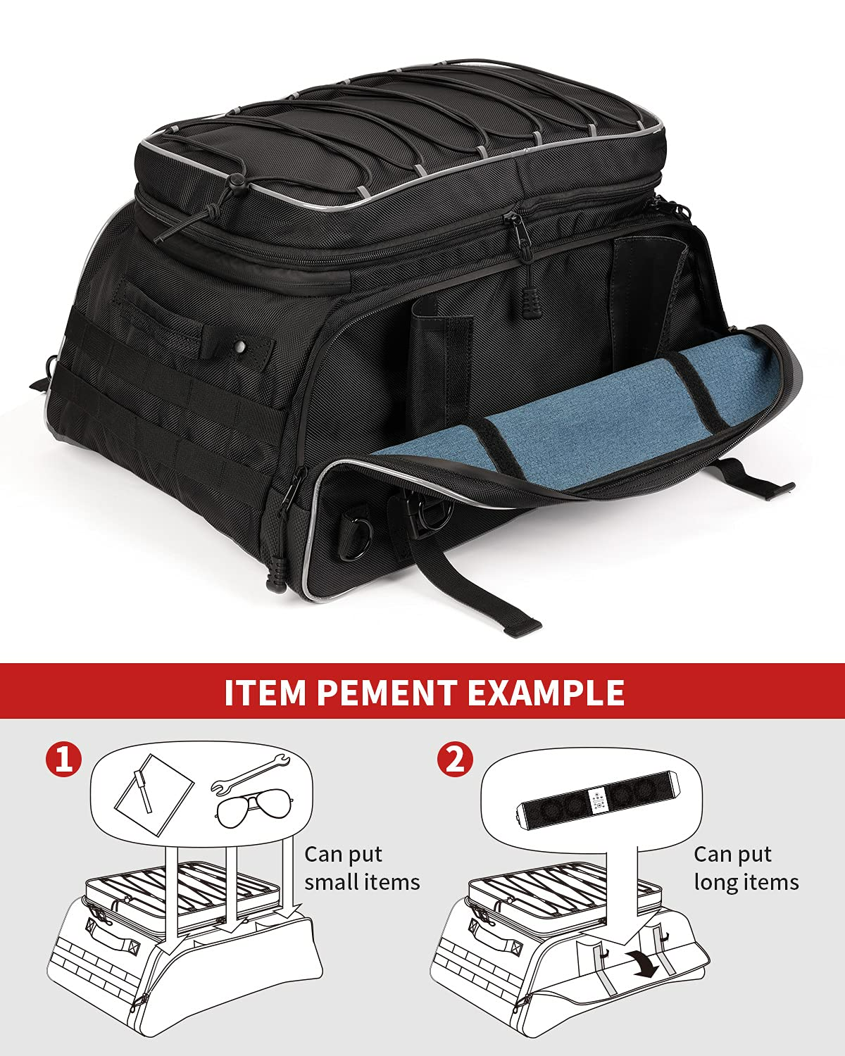 Motorcycle Trunk Bags Kemimoto