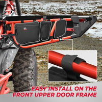 Storage Door Bags with Removable Knee Pad for Can Am Maverick X3