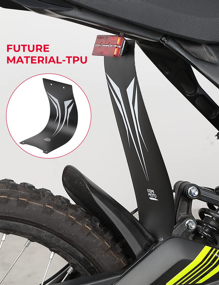 Electric Dirt Bike Mud Guard Flap Fit Sur-Ron Light Bee - Kemimoto