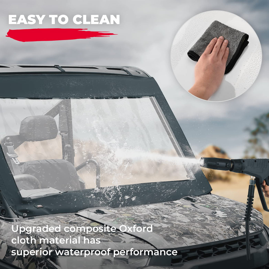 Front Windshield Compatible with Ranger XP 1000 / Crew - Kemimoto
