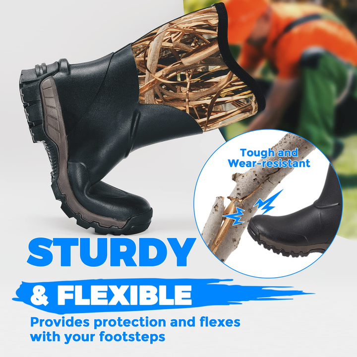 Hunting Waterproof Rubber Boots - Kemimoto