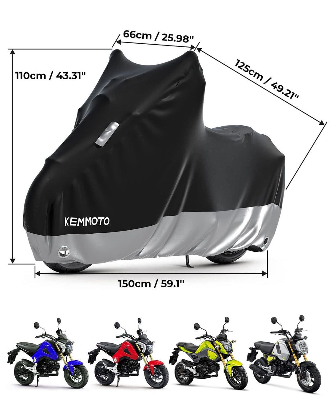 Motorcycles Protective Cover - Kemimoto
