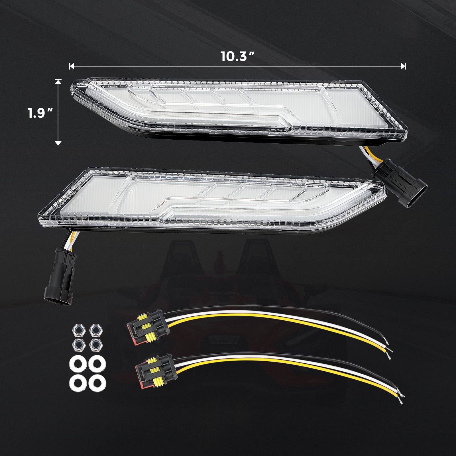 Front Lower Accent Panel Light Kit Compatible With Polaris Slingshot S/GT/R/LE/SL - Kemimoto