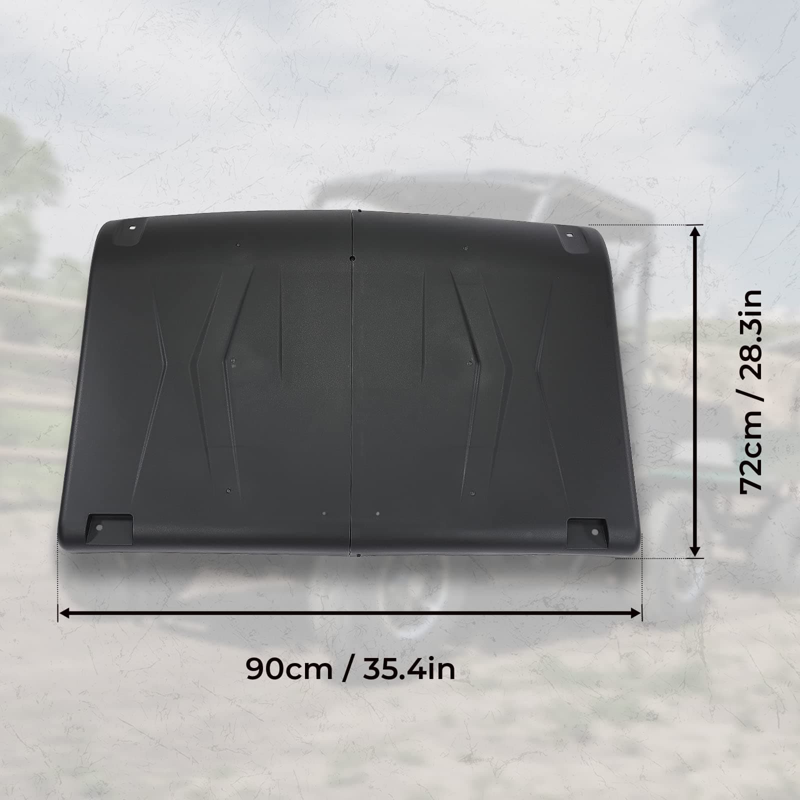 Ranger 570 Midsize Roof Plastic Hard, Combination Roof Top - Kemimoto