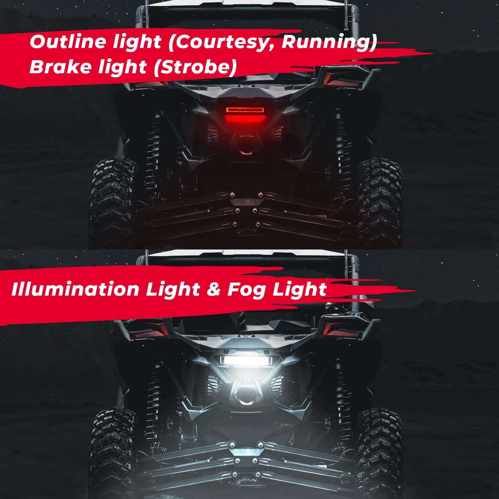 Tail Light, Rear Light Fit Can-Am Maverick X3/MAX - Kemimoto