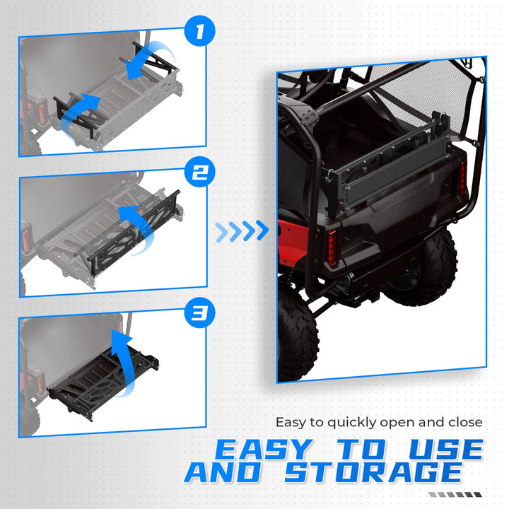 Rear Cargo Bed Extender For Honda Pioneer 1000-5 700-4 (2016-2023) - Kemimoto