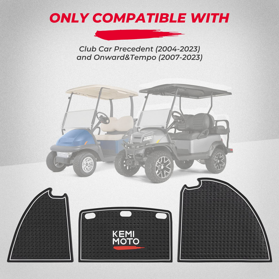Golf Cart Dash Liner Mats Compatible with Club Car 2004-2023 - Kemimoto