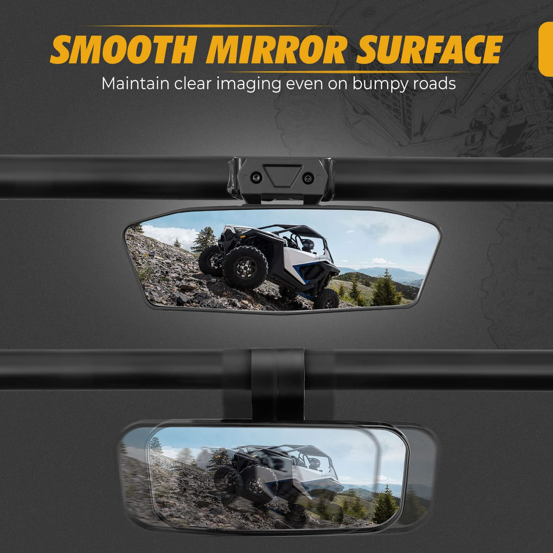 RZR PRO XP Mirror, High-Definition Center Rear View Mirror - Kemimoto